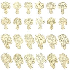 Кукурузный Шелк 24шт. 12 стили, заготовки для букетов из необработанного дерева, цвет колоса кукурузы, 129.5x87~98x2 мм, 2 шт / стиль