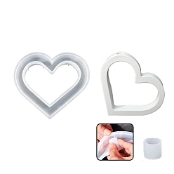 Сердце Пищевые силиконовые формы для ваз своими руками, формы для литья смолы, сердце, 183x157x32 мм