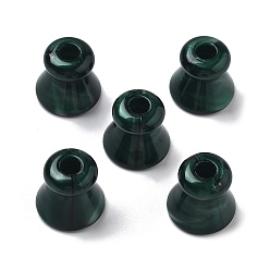 Темно-синий  Шифер Двухцветные акриловые бусины, бусы из искусственного камня, колонка, темный сланец синий, 17.5x16.5 мм, отверстия: 5 мм и 12.5 мм.