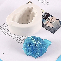 WhiteSmoke Conch DIY Silicone Molds, for Resin Casting Epoxy Mold, WhiteSmoke, 8.7x6.5x4.2cm