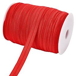 Rot Flache elastische Gummikordel / -band, Gewebekleidungsnähzubehör, rot, 15 mm, ca. 75 m / Rolle