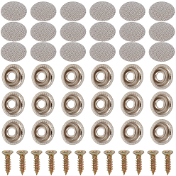 Серый 20шт. пластиковые и алюминиевые автомобильные крепежные пряжки, зажимы для ремонта автомобильного тента на крыше, серые, 5x5 мм