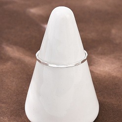 Серебро 925 простые кольца из стерлингового серебра, литые кольца, серебряные, 1 мм, внутренний диаметр: 18.2 мм