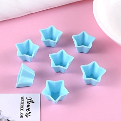 Темно-Розовый Миниатюрная модель десерта в виде звезды из смолы, украшение куклы, аксессуары для ролевых игр, темно-розовыми, 12x12x20 мм