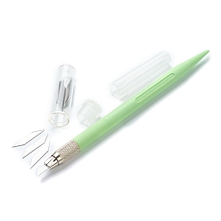 Бледно-Зеленый Инструменты для резьбы по металлу и пластику, нож для лепки по металлу, для резьбы по дереву / альбом для вырезок своими руками / товары для рукоделия, бледно-зеленый, 16x1.15 см