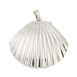 Платина Стойки обшивки латунные подвески, без кадмия и без свинца, долговечный, оболочки прелести, платина, 31x33x4.5 мм, отверстие : 5x3.5 мм