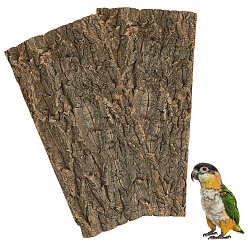 Светло-коричневый Украшение из коры дерева, для сада из песка для микроландшафта, загар, 398x200x15.5 мм