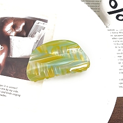 Темный Хаки Заколки для волос из пвх, аксессуары для волос для женщин и девочек, Темный хаки, 82x45 мм