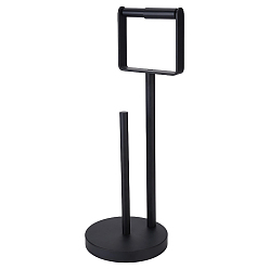 Черный 304 Подставка для бумажных полотенец из нержавеющей стали, отдельно стоящая, Диспенсер для рулонов бумаги на кухонной столешнице, чёрные, 198x565 мм