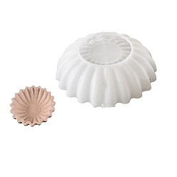 Белый Силиконовые формы для подставки под пищевые продукты, формы для литья смолы, плоско-круглые, белые, 133x42 мм