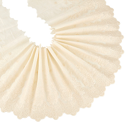 Dentelle Vieille 3Mètres de ruban à broderie florale en coton, accessoires de vêtements, vieille dentelle, 9-1/4 pouces (235 mm)