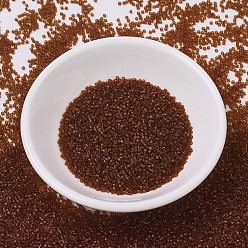 (DB0709) Transparent Dark Topaz MIYUKI Delica Beads, Cylinder, Japanese Seed Beads, 11/0, (DB0709) Transparent Dark Topaz, 1.3x1.6mm, Hole: 0.8mm, about 2000pcs/bottle, 10g/bottle
