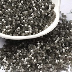 Темно-серый Стеклярус, имитации кошачьего глаза , цилиндр, темно-серый, 2x1.5 мм, отверстие : 1.2 мм, Около 125000 шт / фунт