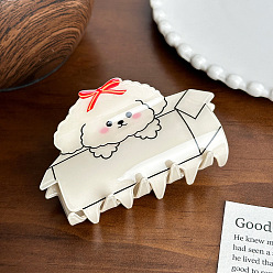 Собака Акриловые коготь заколки, аксессуары для волос для женщин и девочек, собака, 87x47x53 мм