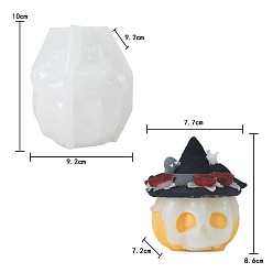 Тыква Хэллоуин силиконовые формы, формы для свечей, формы для литья гипсовой смолы, тыква, 92x92x100 мм, внутренний диаметр: 74x75x94 мм