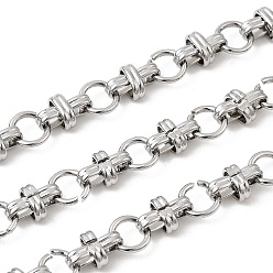 Нержавеющая Сталь Цвет 304 цепи из нержавеющей стали ссылка, несварные, цвет нержавеющей стали, 8x5.5x4 мм
