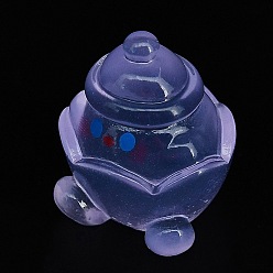 Посуда Рождественская тема Волшебный мир светящееся украшение из смолы, светящийся в темноте орнамент, украшение рабочего стола, посуда, 26x21.5x20 мм