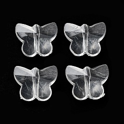 Белый Прозрачные акриловые бусины, бабочка, белые, 11.5x14x7 мм, отверстие : 1.2 мм, Около 892 шт / 500 г