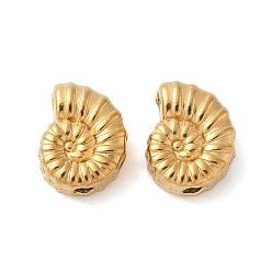 Shell Shape 304 из нержавеющей стали бусы, ионное покрытие (ip), диван, 9.5x7.5x4 мм, отверстие : 1.4 мм