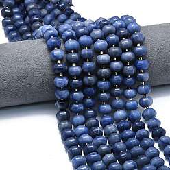 Синий Авантюрин Природные голубые авантюрин бисером пряди, окрашенная и подогревом, форма тыквы, с бисером, 12~12.5x8~8.5 мм, отверстие : 1 мм, около 36~37 шт / нитка, 15.20'' (38.6 см)