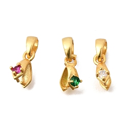 (52) Непрозрачная лаванда Латунь микро проложить кубический цирконий, без кадмия и без свинца, стойки покрытие, долговечный, реальный 24 k позолоченный, разноцветные, 14 мм, отверстие : 4.3x3 мм