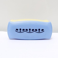 Цветок Дыроколы из пластиковой бумаги, перфоратор для бумаги для рукоделия и скрапбукинга, случайный цвет, цветочным узором, 70x30x40 мм