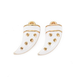 пшеница Стойки обшивки сплава эмали подвески, без кадмия, без никеля и без свинца, перец, золотой свет, цвет пшеницы, 19.5x13x4.5 мм, отверстие : 1.5 мм