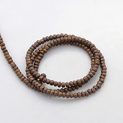 Copper Plated Electroplate Non-magnetic Synthetic Hematite Beads Strands, Faceted Rondelle, Frosted, Copper Plated, 3x2mm, Hole: 1mm, about 214pcs/strand, 15.7 inch