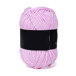 Лиловый 4 пряжа из молочного акрилового волокна для тафтинговых ковриков, пряжа амигуруми, пряжа для вязания крючком, для свитера, шапки, носков, детских одеял, сирень, 2.5 мм, около 113.74 ярдов (104 м) / моток
