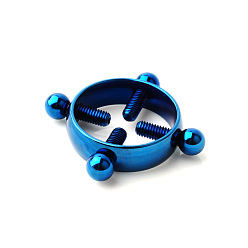 Синий 316 хирургическая клипса из нержавеющей стали на кольцах для сосков без пирсинга, синие, 21x5 мм