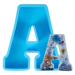 Letter A Alphabet Silicone Molds, Resin Casting Molds, For UV Resin, Capital Letter Symbol, DIY Crystal Word, Letter.A, 165x150x35.5mm
