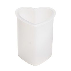 Blanco Moldes de vela de silicona diy, para hacer velas, blanco, 5x5.9x7.1 cm
