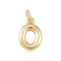 Настоящее золото 18K Латунь прелести, число, долговечный, без кадмия и без свинца, стойки покрытие, с целью перехода в кольце, реальный 18 k позолоченный, 11.5x8x1.5 мм, отверстие : 3.4 мм