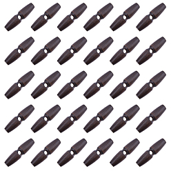 Кокосово-Коричневый Кнопки дерева, кнопки переключения рупора, 1-луночное, для пошива аксессуаров, кокосового коричневый, 50x13 мм, отверстие : 5~5.5 мм