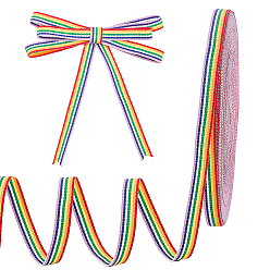 Разноцветный Полиэфирная лента, аксессуар для одежды, красочный, 10x0.5 мм