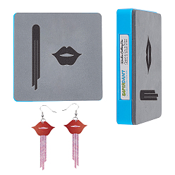 Lip 1 шт. штампы для резки дерева, Со сталью, для diy scrapbooking / фотоальбом, с пластиковой пресс-формой для литья под давлением, губы, режущая матрица: 1мм