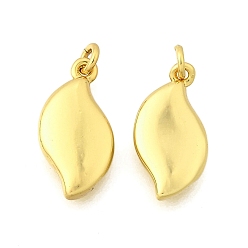 Лист Латунь прелести, стойки покрытие, прочное покрытие, без кадмия и без свинца, реальный 18 k позолоченный, с целью перехода в кольце, лист, 14.5x7.5x2.5 мм, отверстие : 2 мм