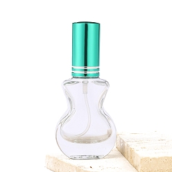 Бирюза 10мл стеклянные флаконы-спрей для гитары, распылитель мелкого тумана, многоразовая бутылка, бирюзовые, 3.8x1.8x8 см, емкость: 10 мл (0.34 жидких унций)