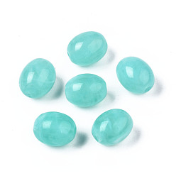 Бирюза Акриловые бусины, Стиль имитация драгоценных камней, баррель, бирюзовые, 13x10 мм, отверстие : 2 мм, Около 550 шт / 500 г