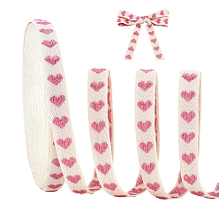 Фламинго 25 ярдов хлопчатобумажной ленты, Сердце Pattern, фламинго, 5/8 дюйм (16 мм), около 25.00 ярдов (22.86 м) / рулон