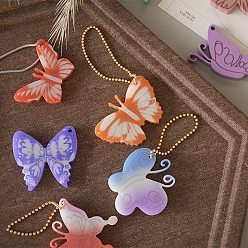 Белый Бабочка DIY брелок кулон силиконовые формы, для уф-смолы, изготовление изделий из эпоксидной смолы, белые, 115x95x6 мм