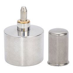 Нержавеющая Сталь Цвет Горелки из нержавеющей стали с утолщенным винтом для спиртовых ламп, взрывозащищенная лабораторная химия спиртовая горелка, стоматологическая лампа, цвет нержавеющей стали, 74.5x114 мм