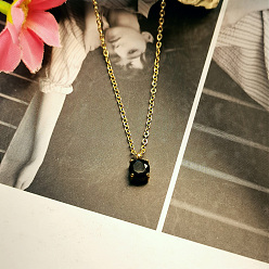 Реактивный Самолет Модные 304 плоские круглые подвески из нержавеющей стали со стразами для женщин, различные варианты, идеальный подарок, золотые, струя, 17.72 дюйм (45 см)