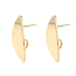 Настоящее золото 18K Изделия из латуни, без никеля , лошадиный глаз , реальный 18 k позолоченный, 23.5x8.5 мм, отверстие : 3.5 мм, штифты : 0.7 мм