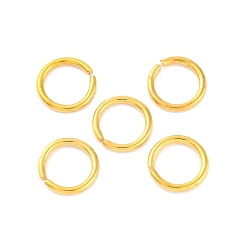 Золотой Латунные кольца прыжок открыт, без кадмия и без свинца, золотые, 9x1.2 мм, внутренний диаметр: 6.5 мм, Около 2173 шт / 500 г