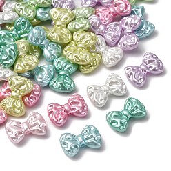 (52) Непрозрачная лаванда Перламутровые непрозрачные акриловые бусины, галстук-бабочку, разноцветные, 16x24x7 мм, отверстие : 2 мм, 330 шт / 500 г