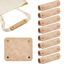 Blanc Navajo 10pièces de protections pour poignées de bagages en simili cuir, rectangle, navajo blanc, 102x121x1.5~5mm