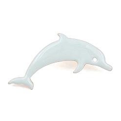 Dolphin Эмалевые булавки на тему животных, булавки для лацканов из сплава для одежды рюкзака, золотые, дельфин, 17.5x37 мм