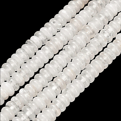 Хрусталь 1 нити из натурального кварцевого хрусталя бусины нити, горного хрусталя, рондель, 4~5x1.5~2 мм, отверстие : 0.7 мм, около 190~216 шт / нитка, 14.61~15.35 дюйм (37.1~39 см)