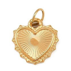 Золотой 304 подвески из нержавеющей стали, с целью перехода в кольце, шарма сердца, золотые, 14x14x2 мм, отверстие : 4.5 мм